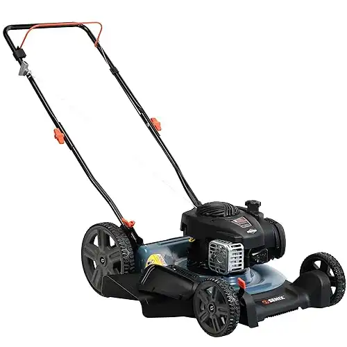 SENIX 21-Inch Gas Push Lawn Mower with 140 cc 4-Cycle Briggs & Stratton Engine