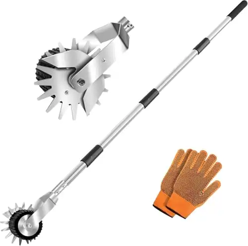 KYEEN-TOOLS Wheel Rotary Edger Lawn Tool, Manual Grass Edger Trimmer