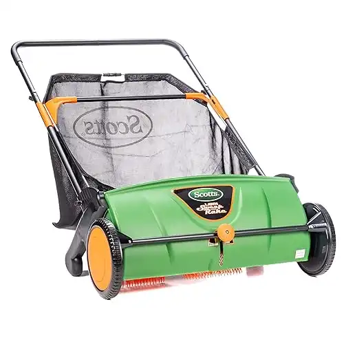 Scotts Outdoor Power Tools LSW70026S 26-Inch Push Lawn Sweeper, Black/Green