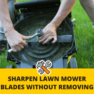Sharpen lawn mower